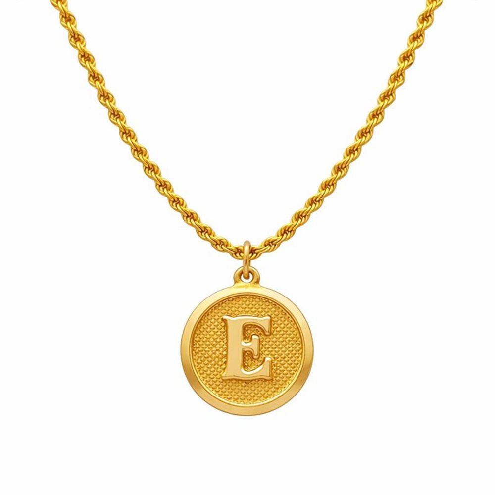 Plaka Model Altın Harf Kolye Ucu – Kişiye Özel Tasarım (2 × 1,90 cm – 0,05 mm)