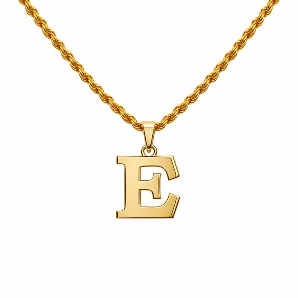 Sade Model Altın Harf Kolye Ucu – Günlük Kullanıma Uygun (1,20 × 1,2 cm – 0,10 mm)