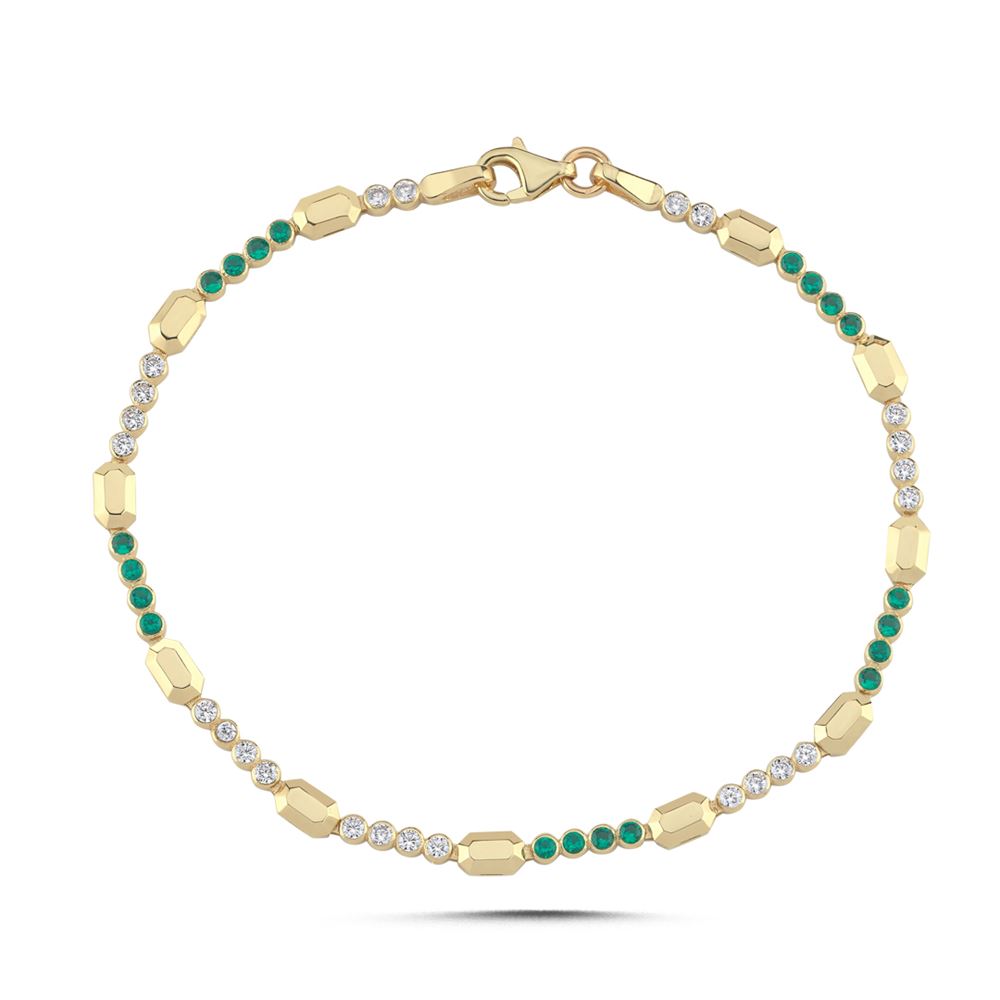 Renkli Taşlı Bileklik (19*0,30 Cm)