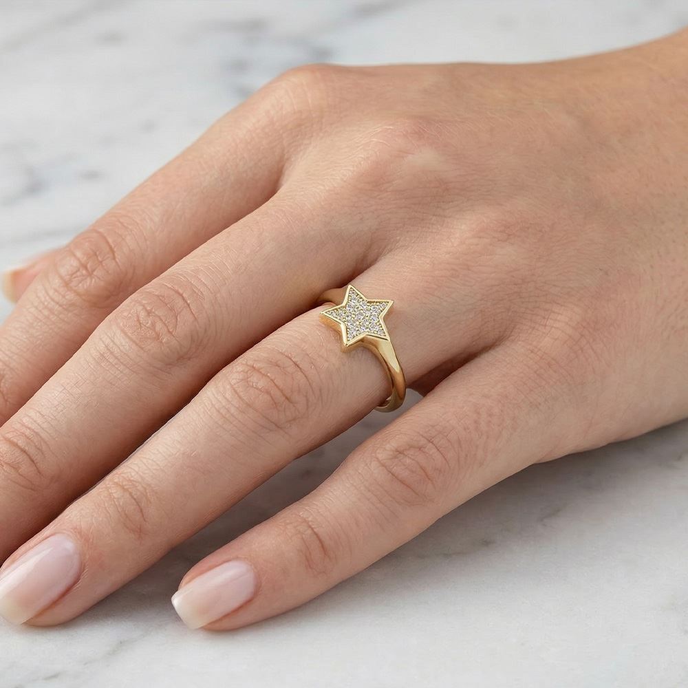Yıldız Taşlı Yüzük