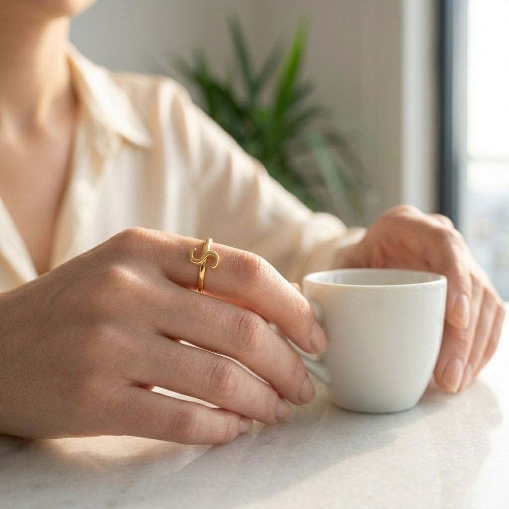 Balon Harfli Yüzük 