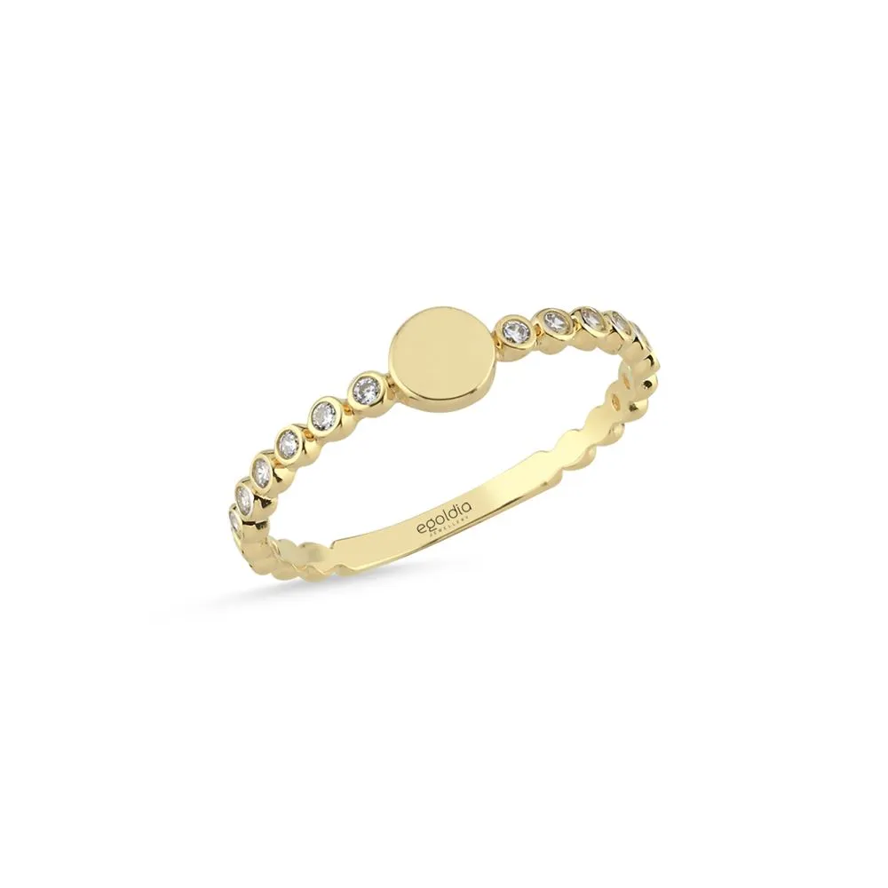 Oval Taşlı Yüzük