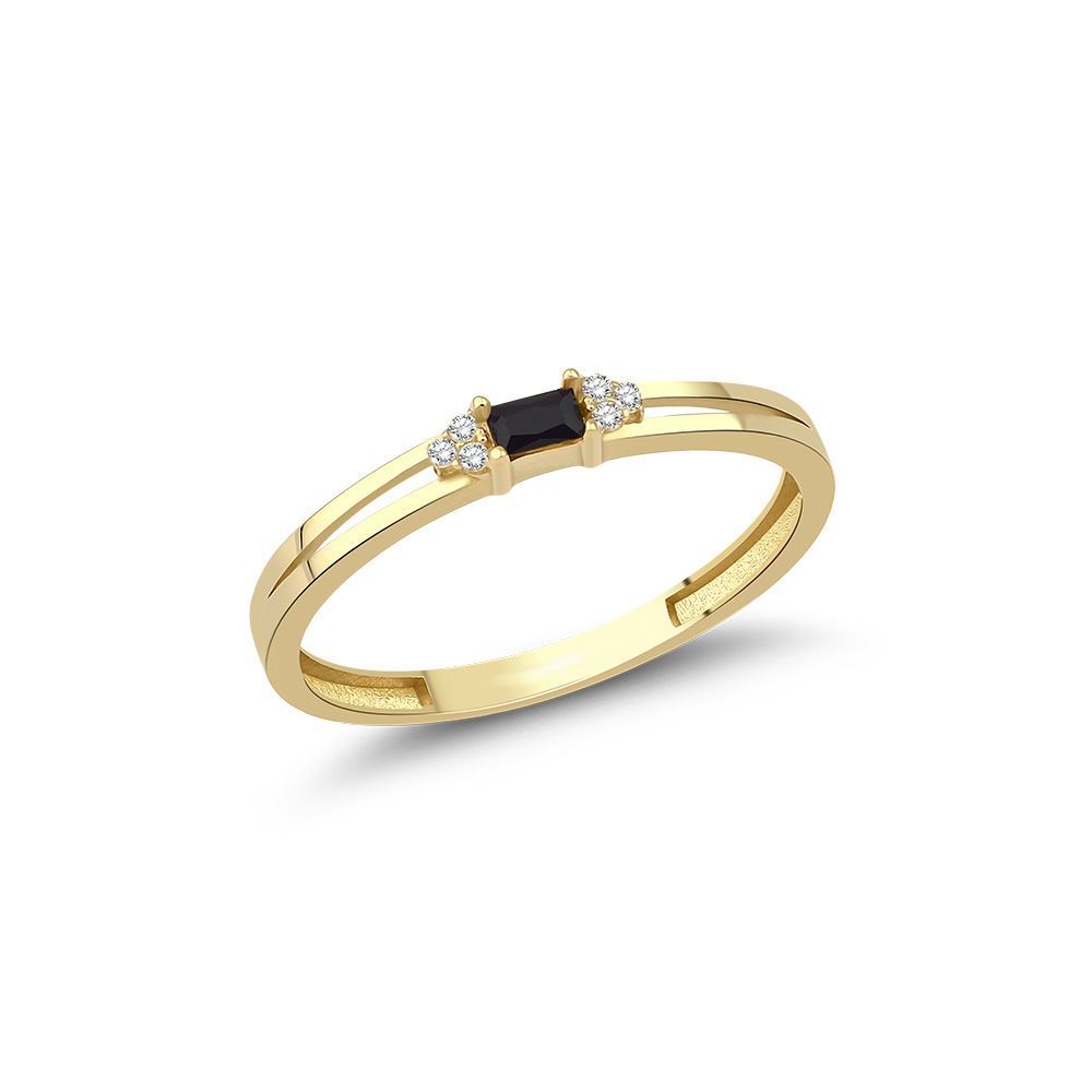 Baget Taşlı Ve Oval  Taşlı Minimal Yüzük