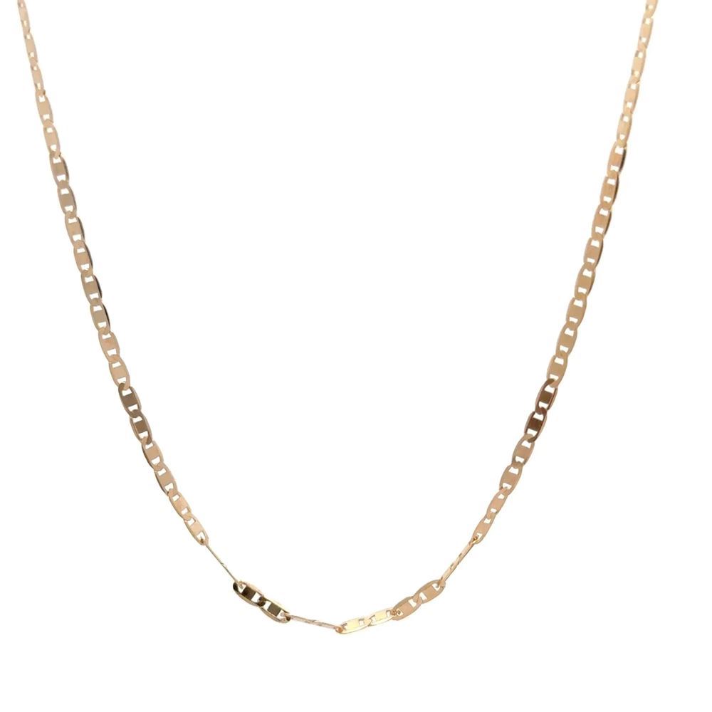 İtalyan Kare Tasarım Kolye 50 Cm