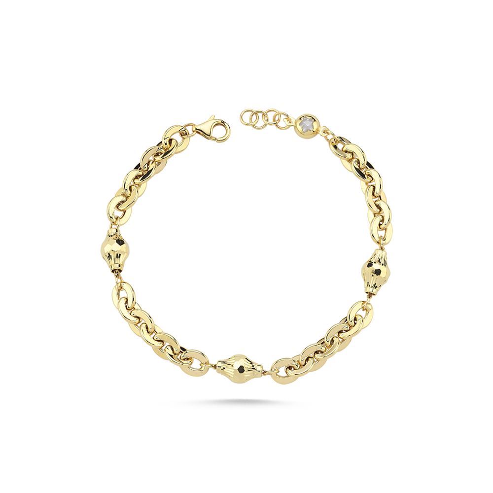 Silindir Kalemli Halka Zincir Bileklik