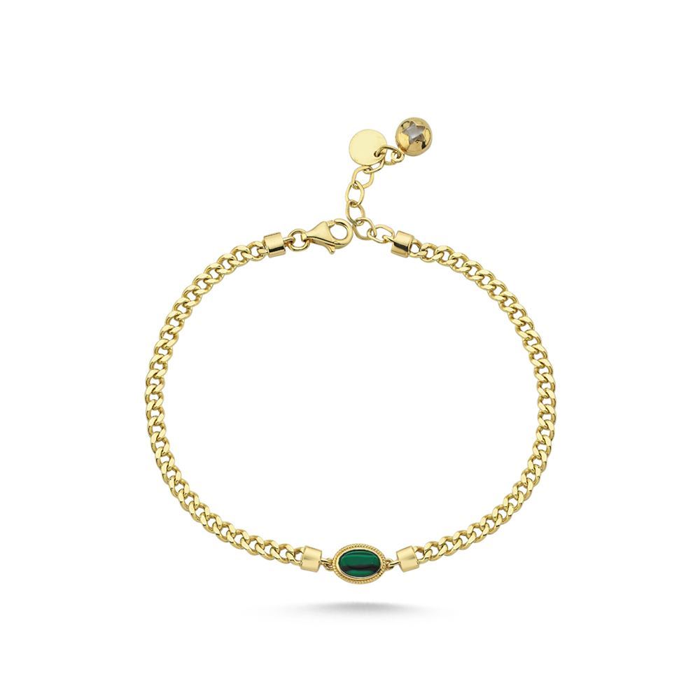 Gurmet Yeşil Taşlı Bileklik