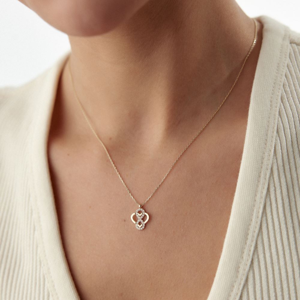 Kalp Ve Sonsuzluk Tasarım Kolye