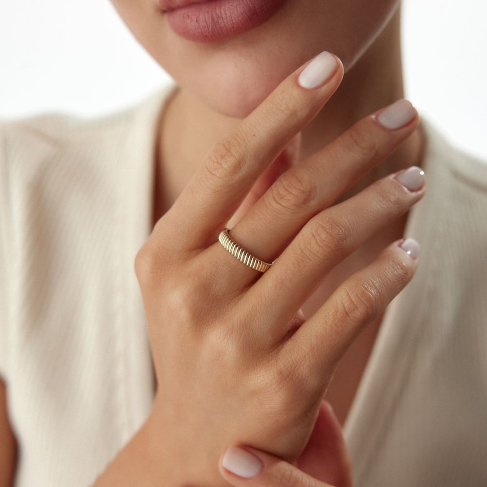 Taşsız İnce İstiridye Yüzük