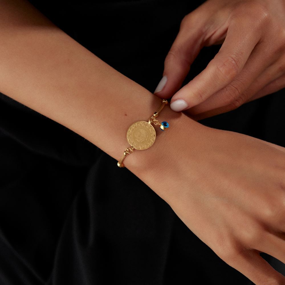 Kırmızı Çeyrekli Dorika Bileklik