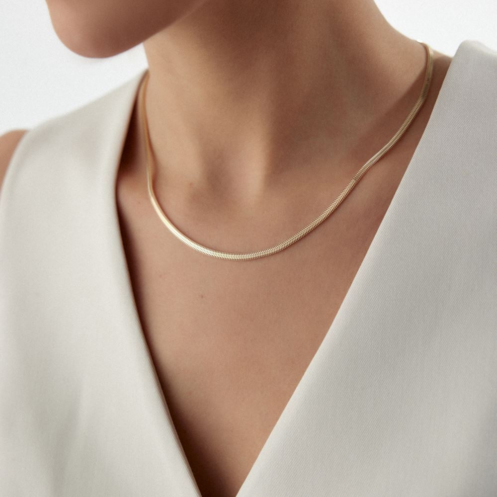 İtalyan Balıksırtı Kolye 43 Cm