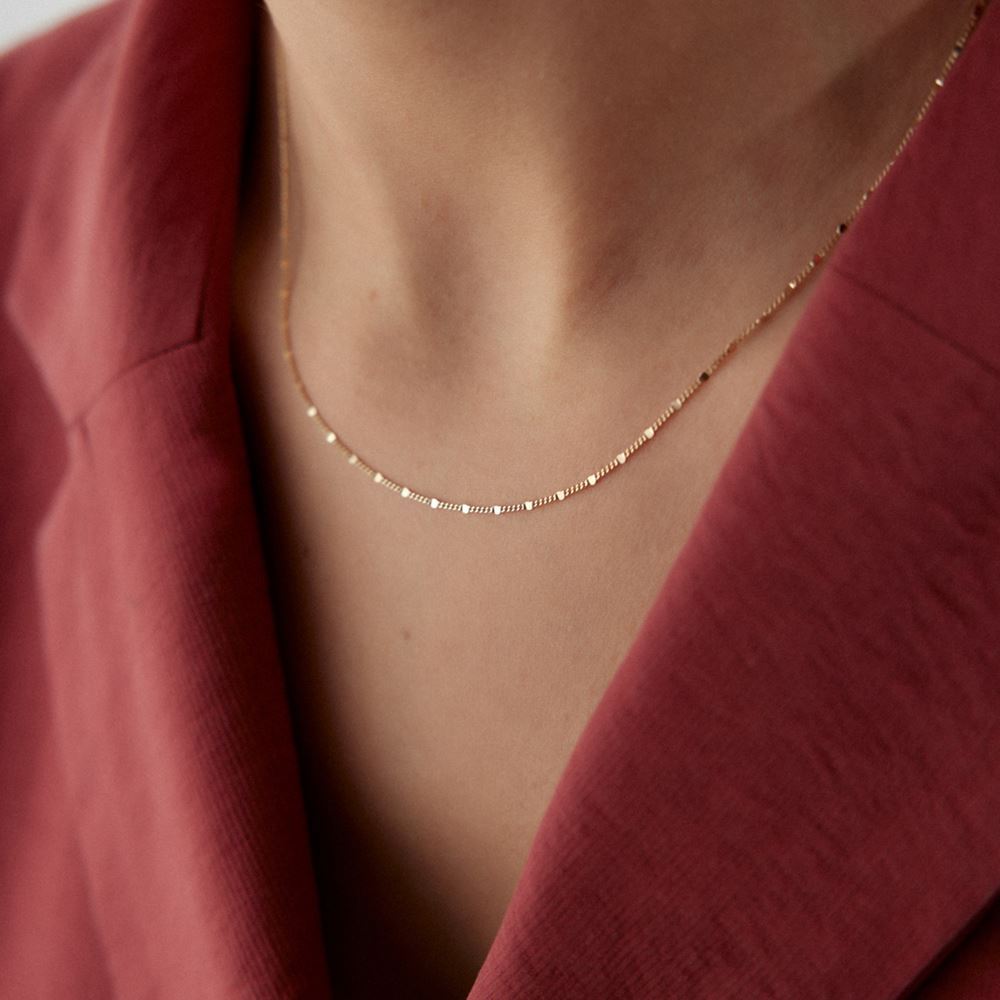 İtalyan Pul Tasarım Kolye 49 Cm