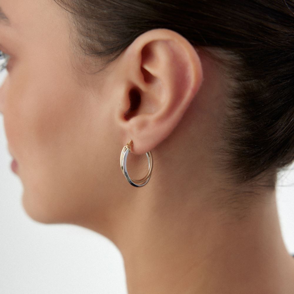 Halka İki Renk Küpe