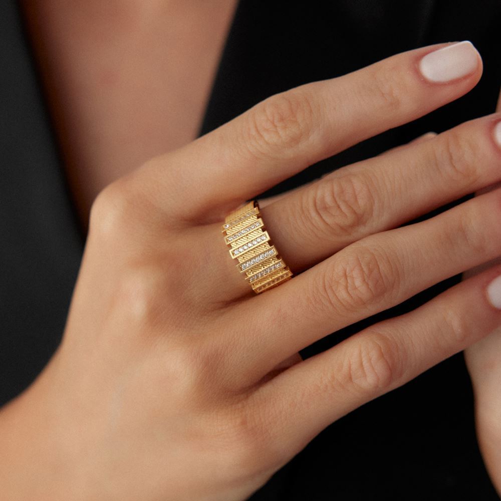 Senfoni Kalze Taşlı Yüzük