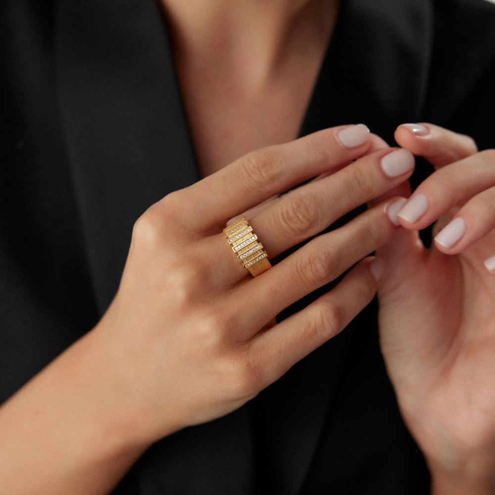 Senfoni Kalze Taşlı Yüzük