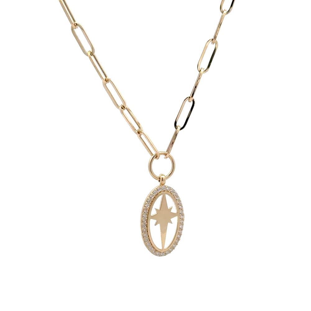 Kutup Yıldız Taşlı Kolye