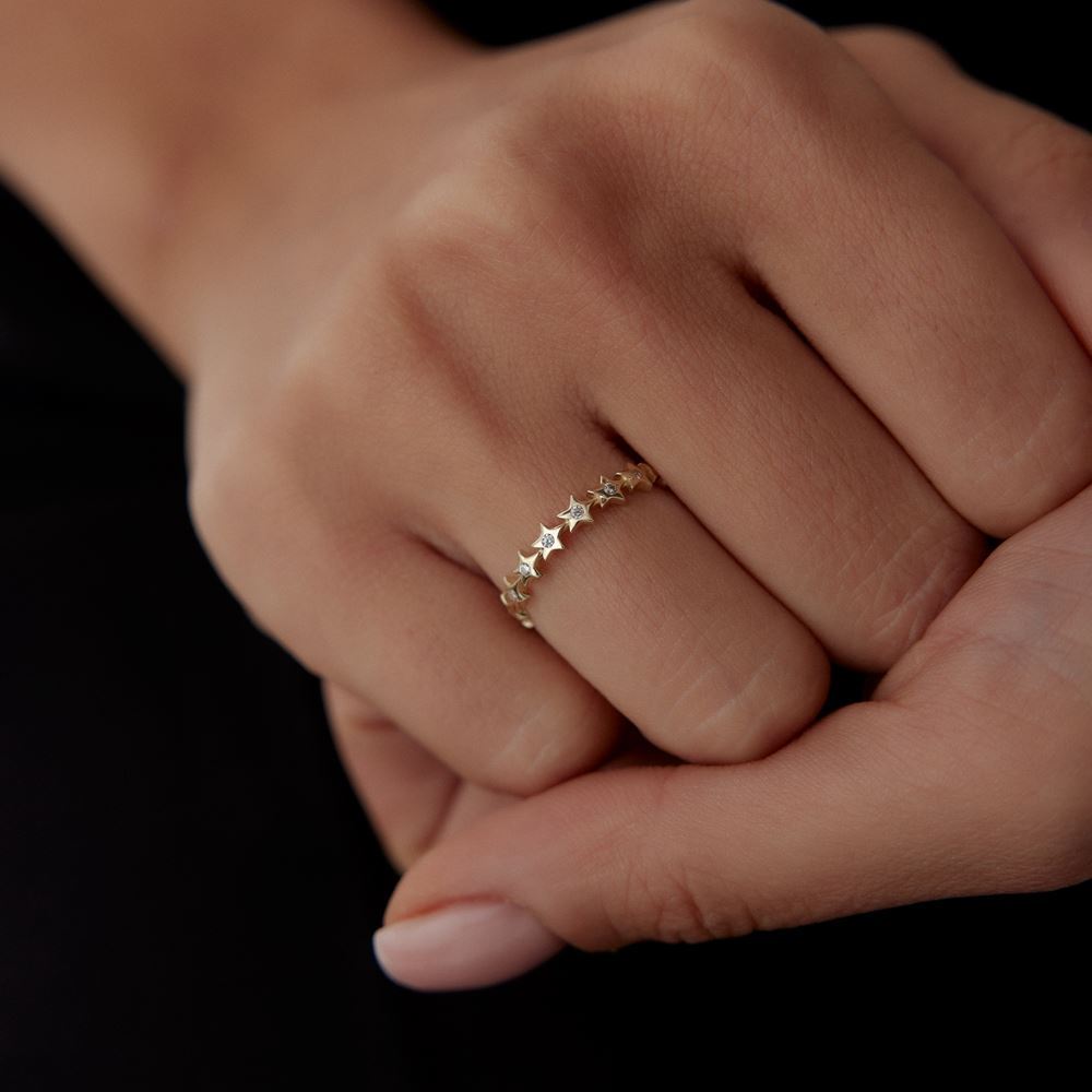 Yıldız Taşlı Yüzük