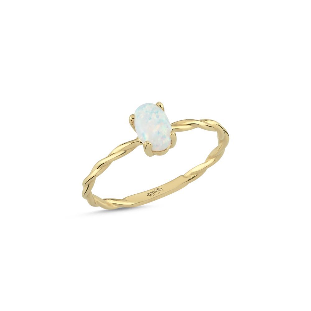 Sedef Taşlı Burgu Yüzük