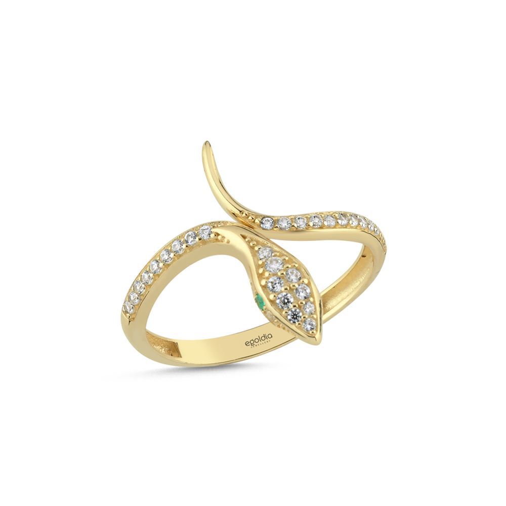 Taşlı Yılan Yüzük