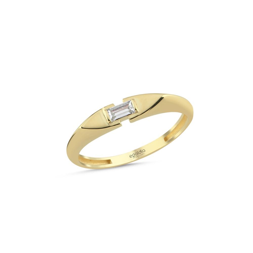 Üçgen Tasarım Baget Yüzük