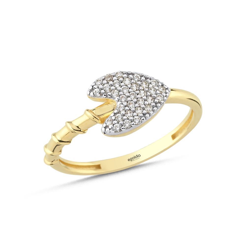 Kalp Taşlı Yüzük