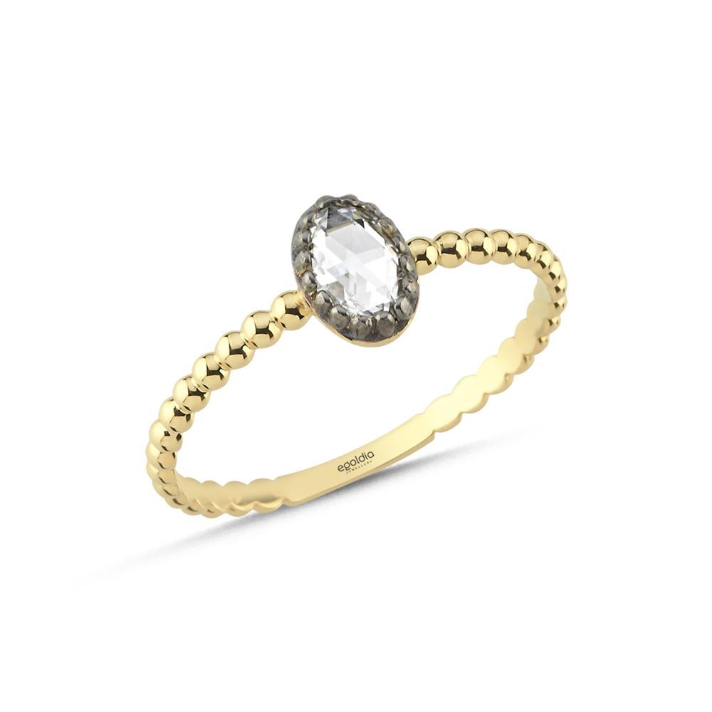 Oval Taşlı Yüzük