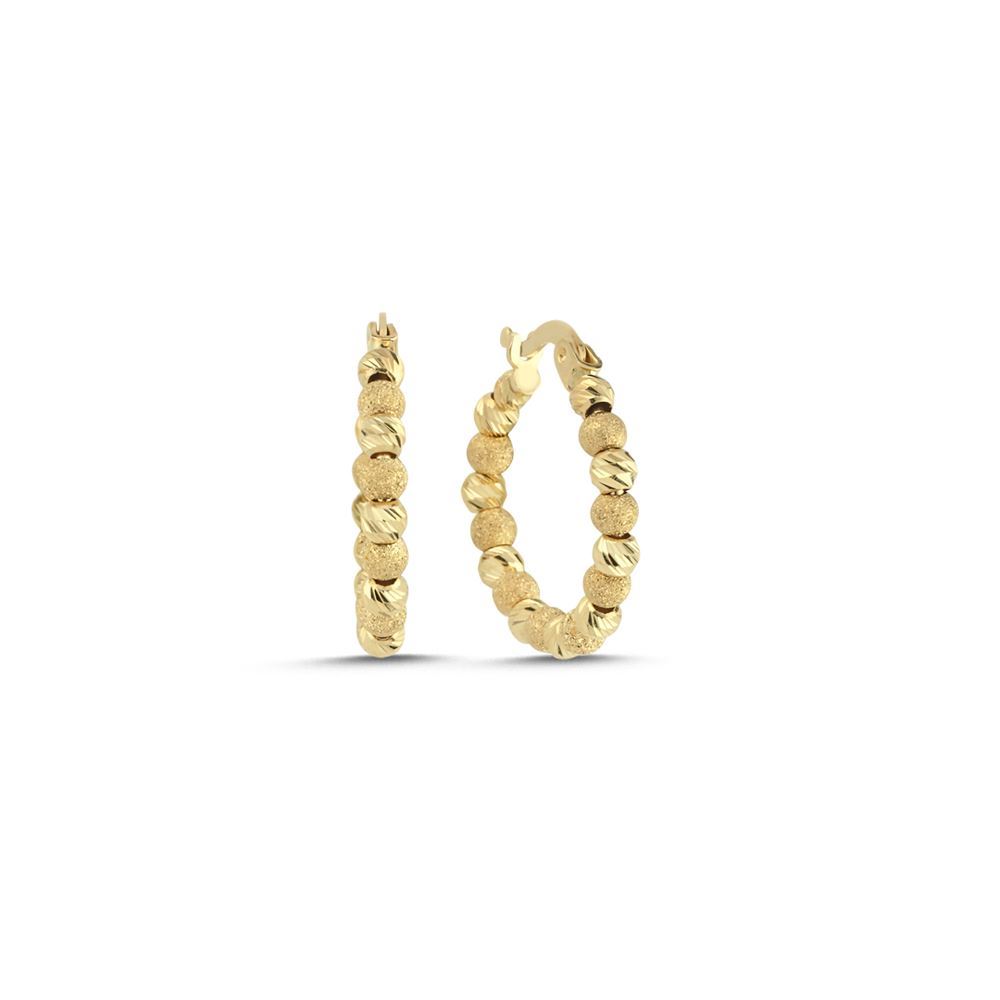 Dorika Toplu Orta Boy Küpe (2,2x2,2 cm 2,5 mm)