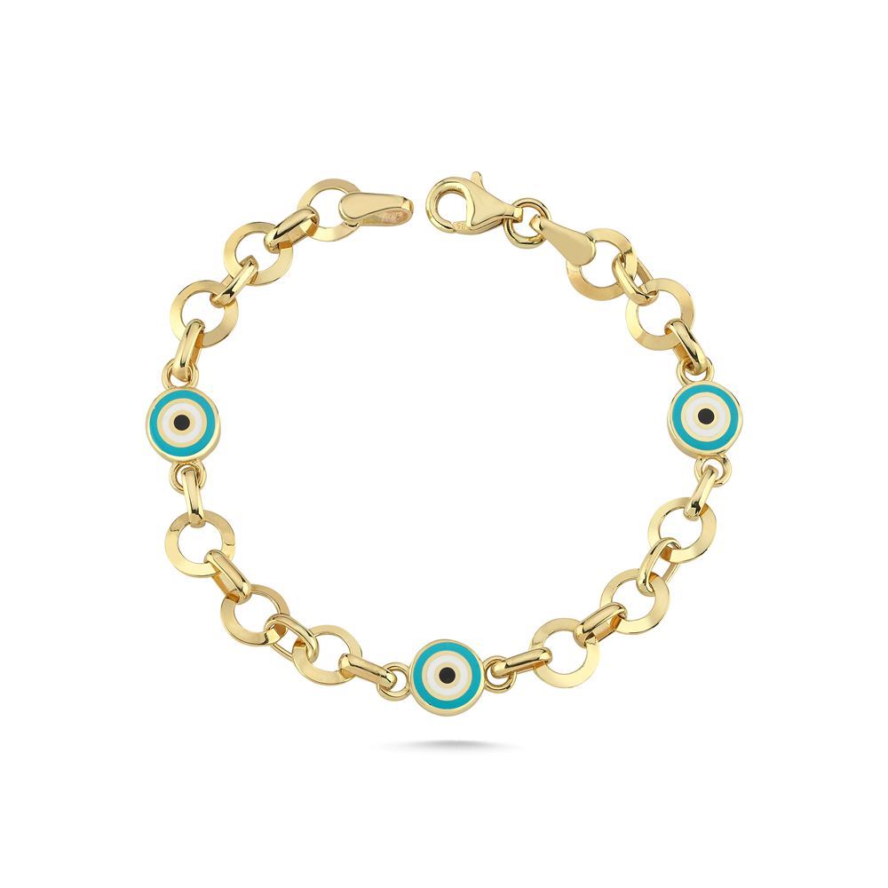 Üçlü Nazar Boncuklu Bileklik