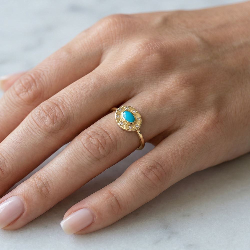 Firuze Taşlı Yüzük