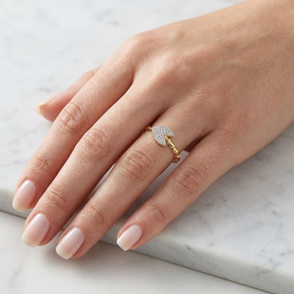 Kalp Taşlı Yüzük