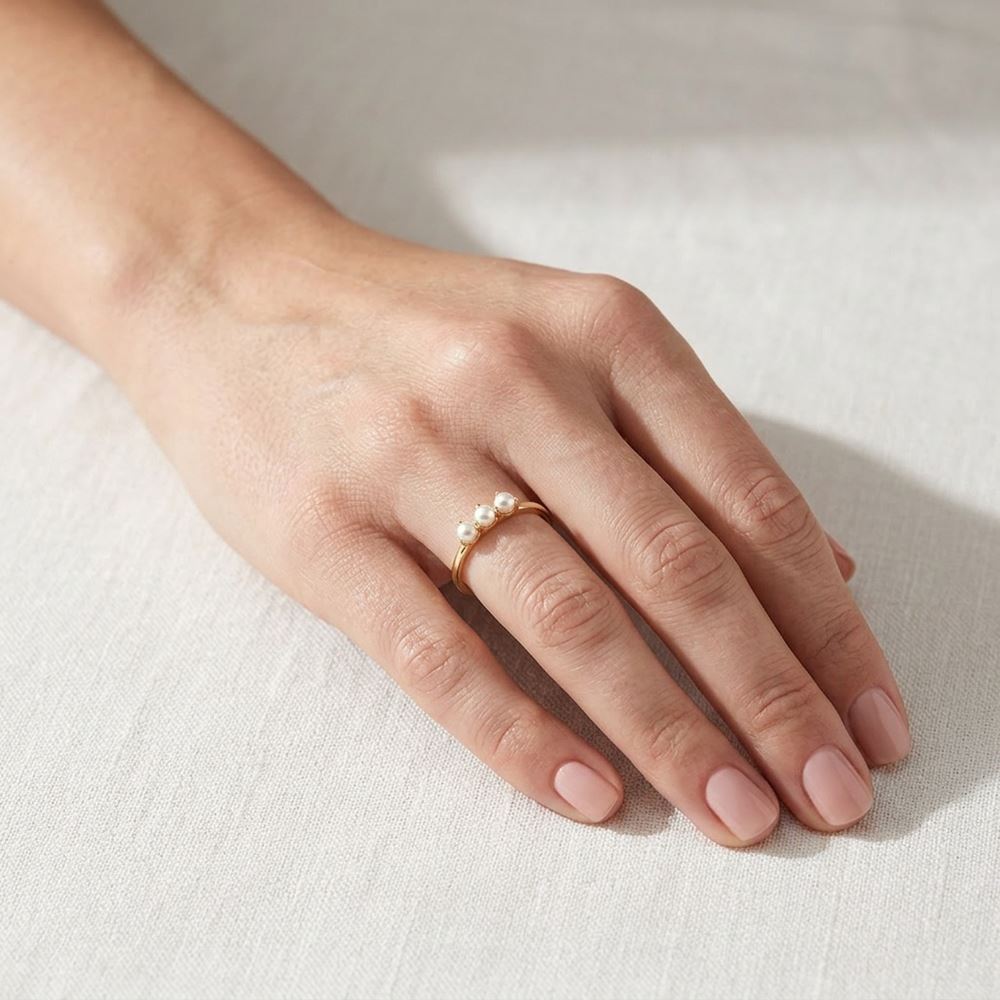 İnci Üçlü Yüzük