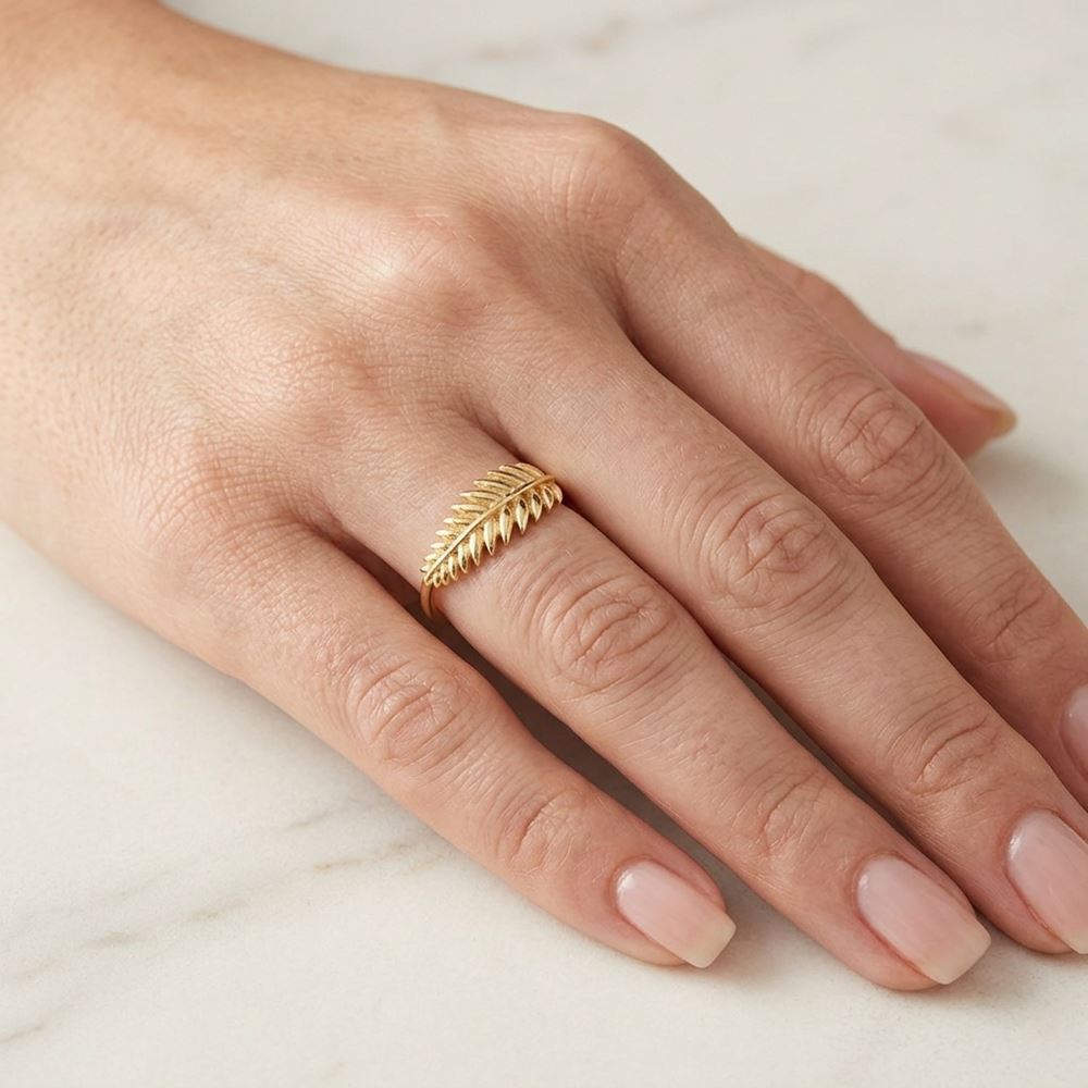 Yaprak Tasarım Yüzük