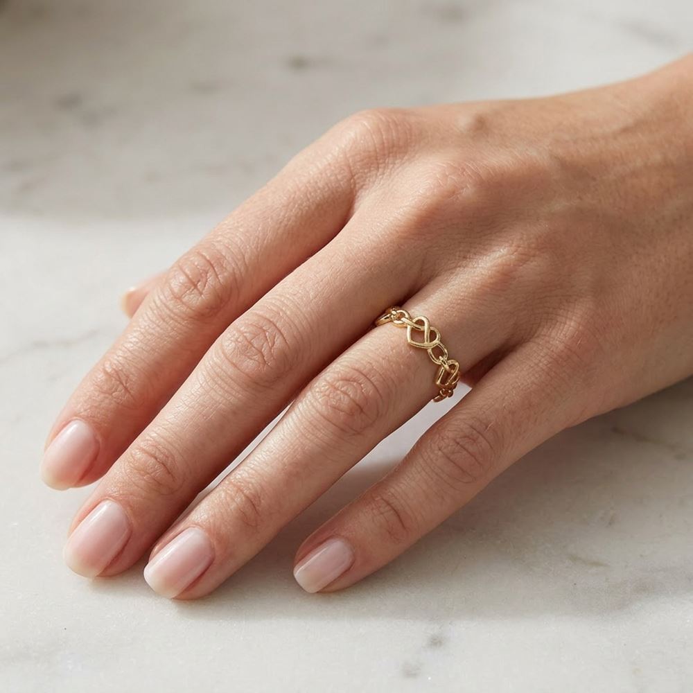 Kalp Sonsuz Tasarım Yüzük