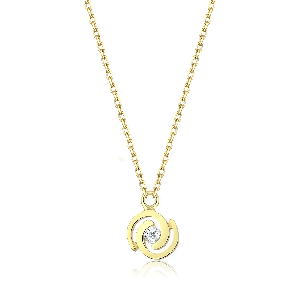 Oval Tasarım Taşlı Kolye