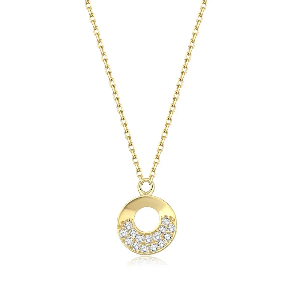 Oval Tasarım Taşlı Kolye